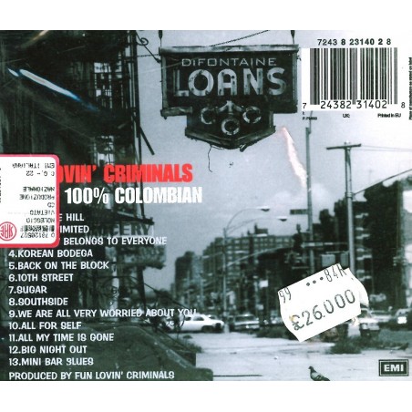 CD Fun Lovin' criminals- 100% colombian 724382314028