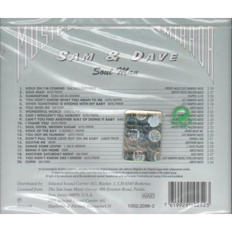 CD music mirror Sam & Dave- soul man 7619929102523