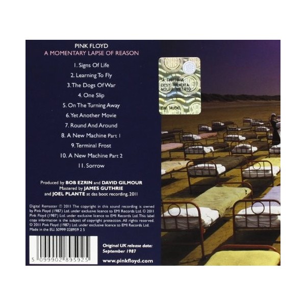 CD Pink Floyd- a momentary lapse of reason