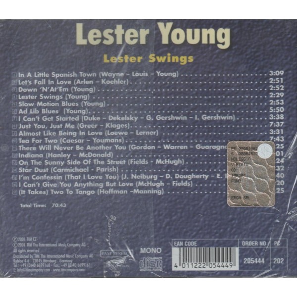 CD Lester Young- lester swings 4011222054449