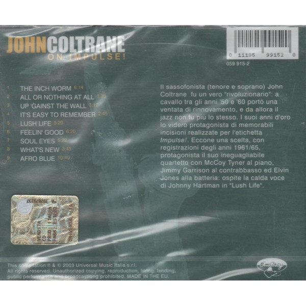 CD John Coltrane- on impulse
