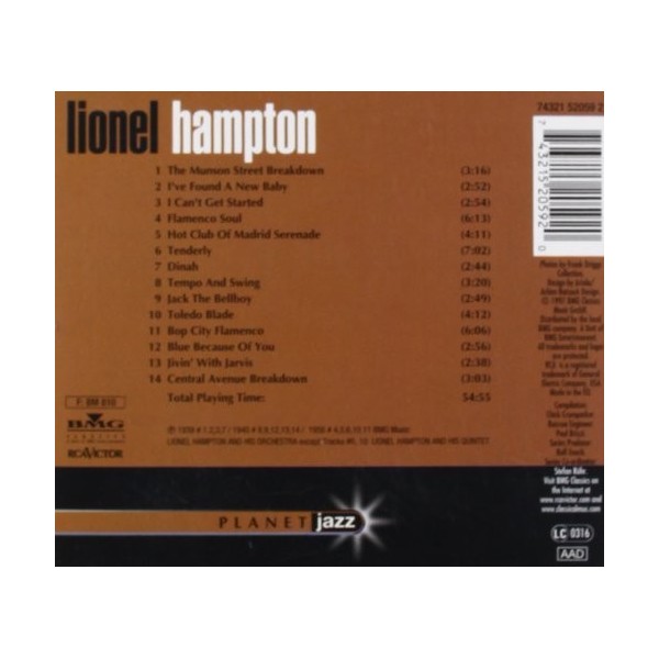 CD Lionel Hampton- planet jazz 743215205920
