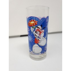 Bicchiere in Vetro Disney Blu
