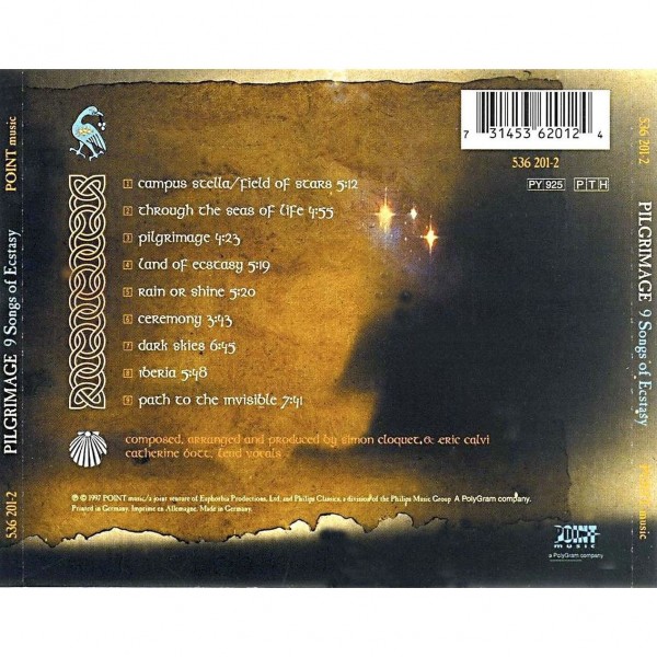 CD Pilgrimage- 9 songs of ecstasy 731453620124