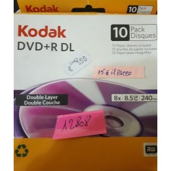Kodak dvd+r dl pacco 10 pz.