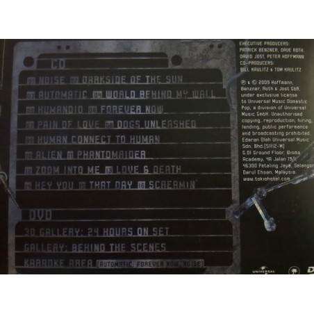 CD Tokio Hotel- humanoid CD+DVD 602527172750