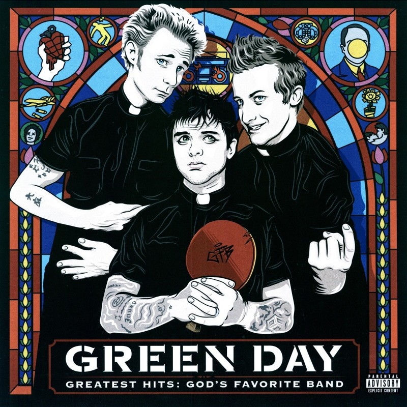 LP GREEN DAY GREATEST HITS GOD'S FAVORITE BAND 2 lp