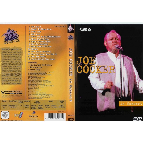 DVD JOE COCKER IN CONCERT 707787650175