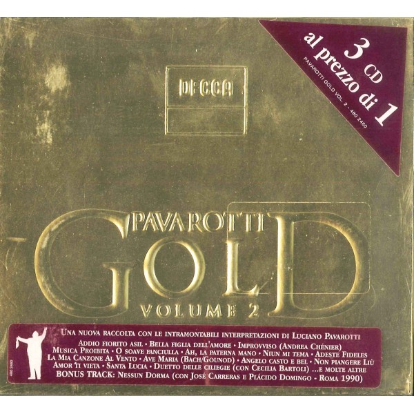 CD PAVAROTTI GOLD VOLUME 2 (3 CD) 028948024605