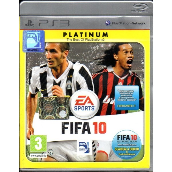 GIOCO PS3 FIFA 10 PLATINUM E NON 5030947088934