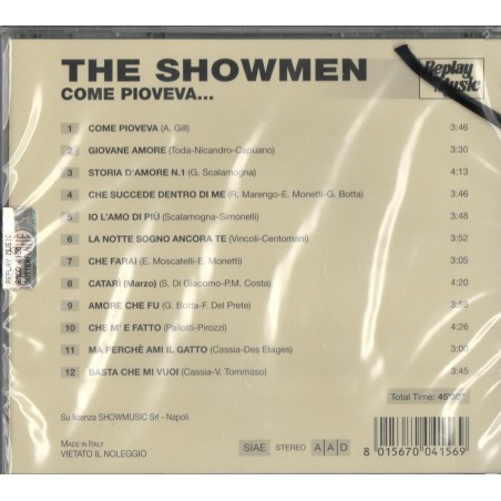 CD Showmen- come pioveva 8015670041569