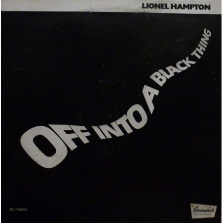 LP 12" LIONEL HAMPTION OFF INTO A BLACK THING